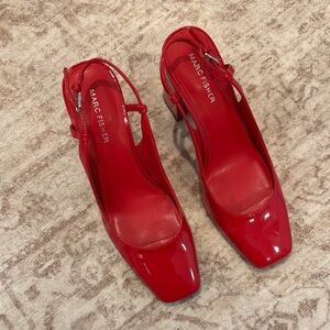 Marc Fisher Red Patent Heels